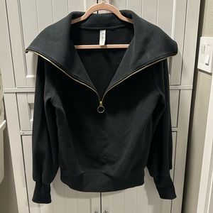 Varley 1/4 Zip Ribbed Sweatshirt, Size: Small